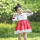 girls boutique linen christmas dress